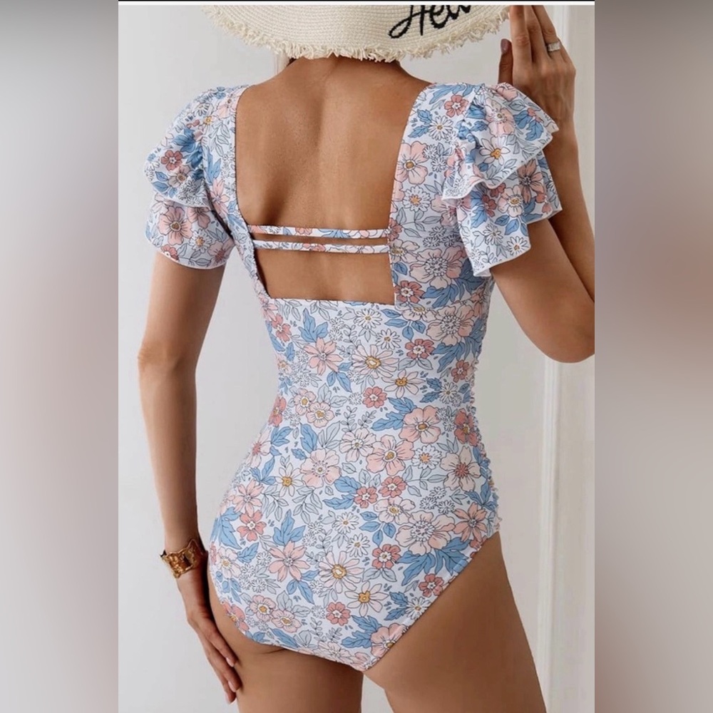 Eomenie Women's Tummy Control One Piece Swimsuit Swimwear Bathing Suit Large - Picture 2 of 7